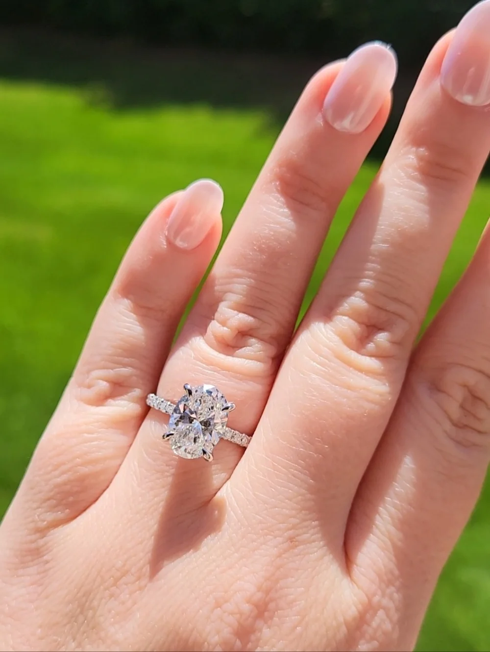 New 3ct Outstanding IGI Certified Lab Grown Diamond, 14k White Gold - Picture 12 of 12